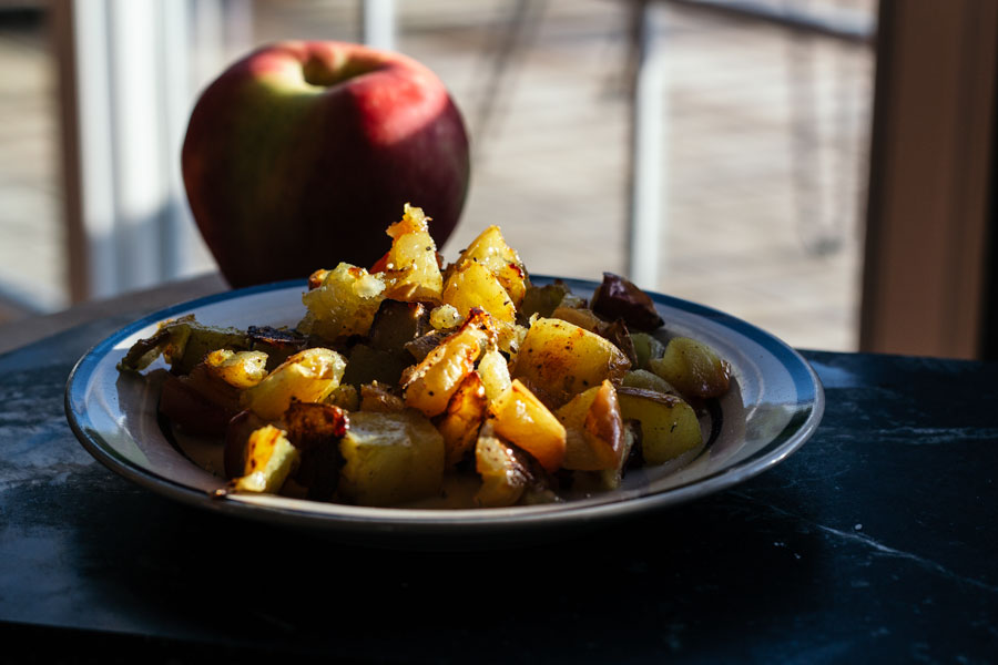 Easy Curried Potatoes, Apples, and Onions