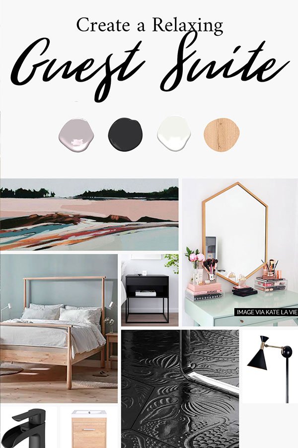 Design Plan and Mood Board for the Guest Suite