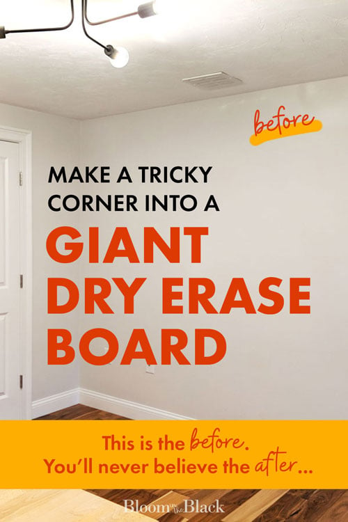 Learn to make a DIY whiteboard wall for your home office! This dry erase wall is also great for a kitchen command center, homeschool room, or a playroom. Get ideas on how to take this simple organization project beyond basic white with fun colors and wall murals. Also get answers to your most frequently asked questions about how to clean and care for your whiteboard wall.