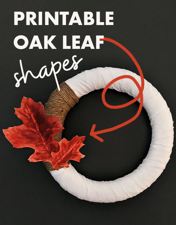 Download the free oak leaf printable