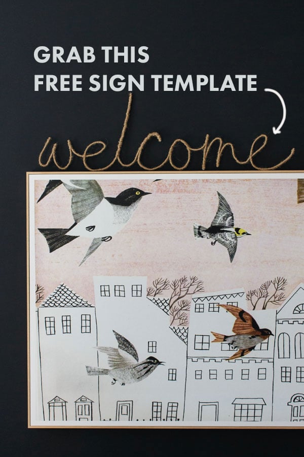 Download this free sign template