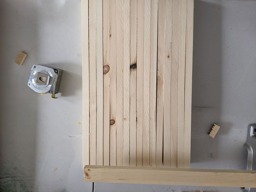 Dry fit your boards before gluing and clamping the top of the laptop desk