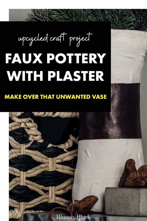 Make an old glass flower vase into beautiful faux pottery. All it takes is cheap plaster of paris, plaster cloth, and an optional scrap of leather. Learn the secret to getting the plaster to adhere and NOT CRACK.