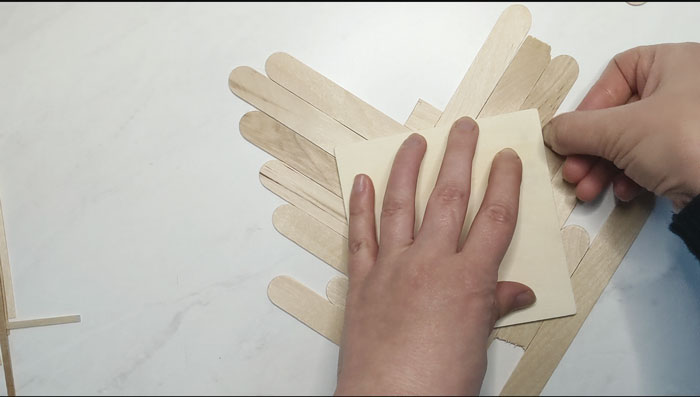 Vikalpah: DIY Coasters using popsicle sticks - 2 ways (Wood