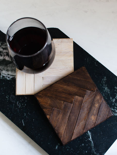 How to Make a Wood Mosaic Coaster (A High-End Popsicle Stick Craft)