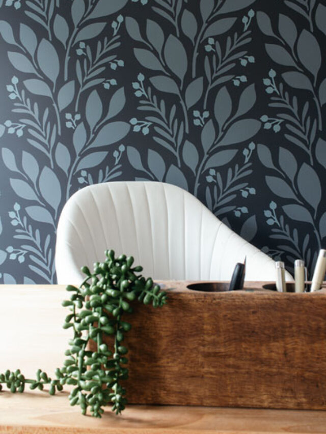 Create A Home Office Accent Wall To Uplevel Your Zoom Calls Bloom In The Black
