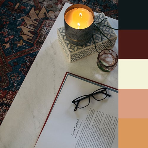 Completed color palette for your room!