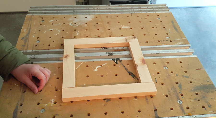 dry fit your wood frame