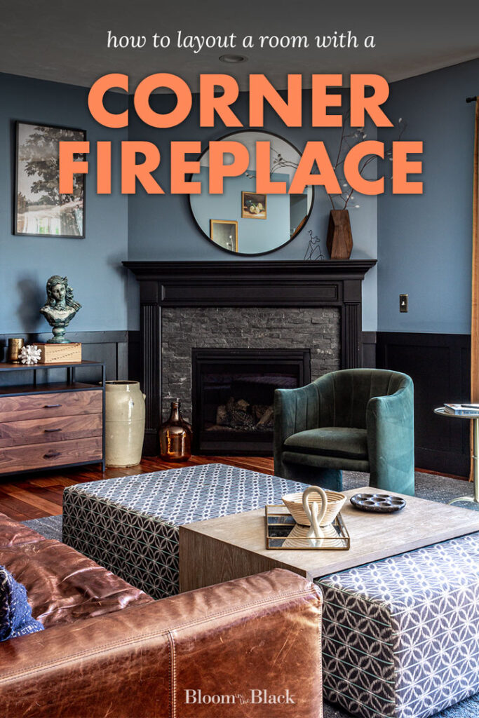 Here are 5 ways to arrange your furniture in an awkward living room layout. We're tackling the age old issue of how to work with a corner fireplace and where the heck to put your couch and TV.