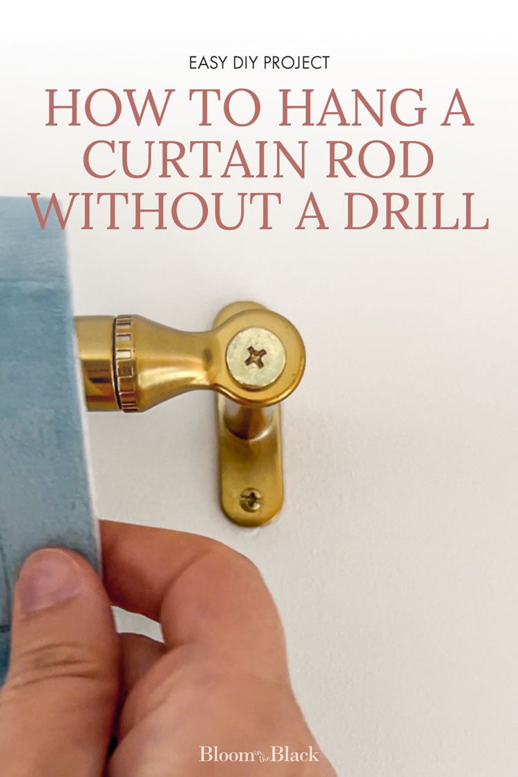 Can You Put Up a Curtain Pole With a Screwdriver? | Bloom in the Black