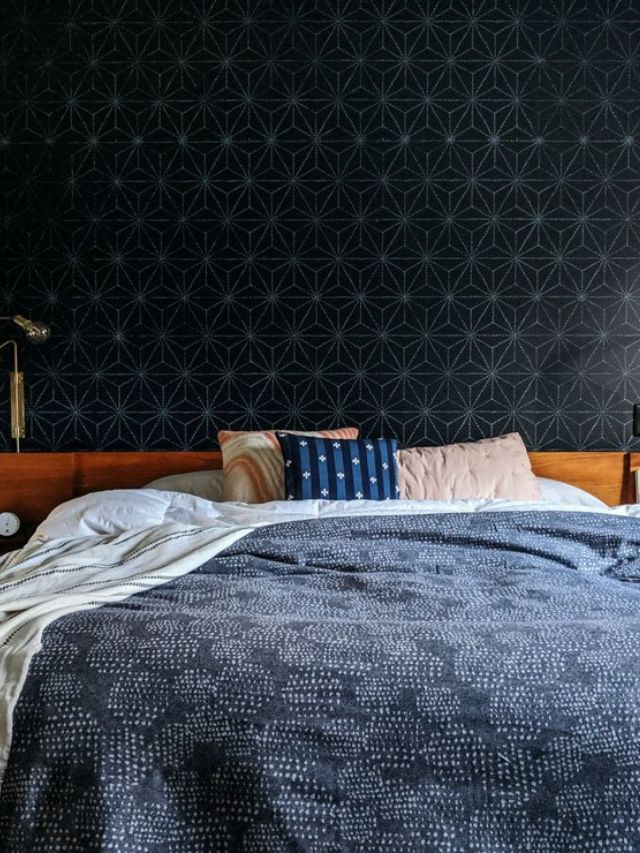 How to Stencil an Accent Wall (Costs 80 Less Than Wallpaper) Bloom